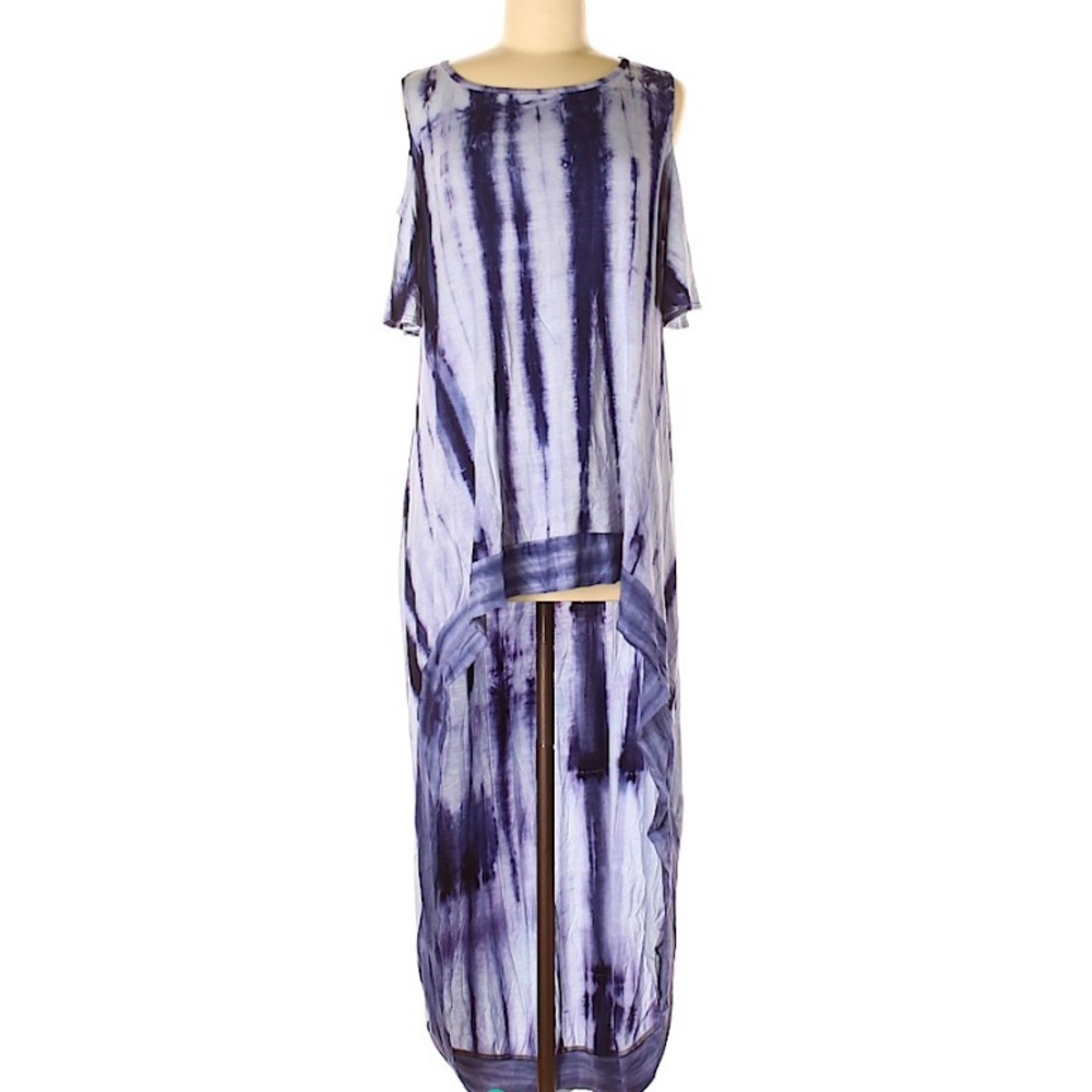 Tie dye, high-low tunic | size Medium